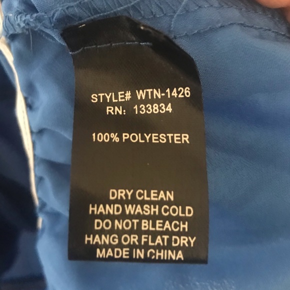 ZINGA Blue Top with Ruffles Size M - Picture 12 of 12